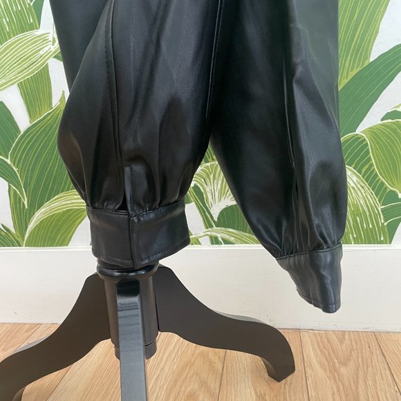 Zara Cargo "Leather" Trousers - Picture 4 of 6